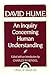 Image du vendeur pour An Inquiry Concerning Human Understanding by David Hume [Paperback ] mis en vente par booksXpress