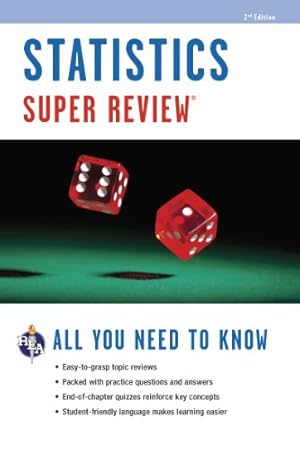 Seller image for Statistics Super Review (Super Reviews Study Guides) by Editors of REA, Statistics Study Guides [Paperback ] for sale by booksXpress