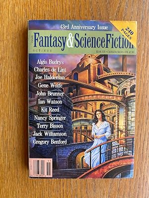 Image du vendeur pour Fantasy and Science Fiction October/November 1992 mis en vente par Scene of the Crime, ABAC, IOBA