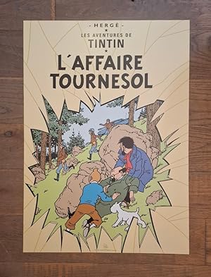 Bild des Verkufers fr L'AFFAIRE TOURNESOL TINTIN POSTER (THE CALCULUS AFFAIR) zum Verkauf von Hornseys