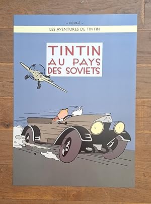 Image du vendeur pour TINTIN AU PAYS DES SOVIETS POSTER (TINTIN IN THE LAND OF THE SOVIETS) 2 mis en vente par Hornseys