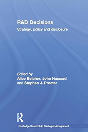 Immagine del venditore per R&D Decisions: Strategy Policy and Innovations (Routledge Music Bibliographies) [Paperback ] venduto da booksXpress
