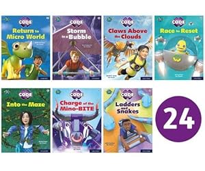 Seller image for Project X CODE: White and Lime Book Bands, Oxford Levels 10 and 11: Sky Bubble and Maze Craze, Class Pack of 24 [Broché ] for sale by booksXpress