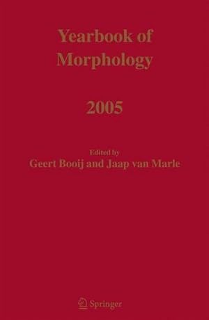 Imagen del vendedor de Yearbook of Morphology 2005 [Hardcover ] a la venta por booksXpress