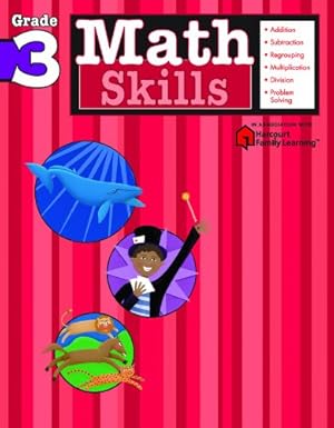 Seller image for Math Skills: Grade 3 (Flash Kids Harcourt Family Learning) [Paperback ] for sale by booksXpress