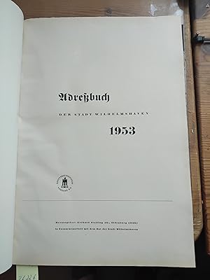 Adressbuch der Stadt Wilhemshaven