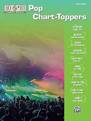 Imagen del vendedor de 10 for 10 Sheet Music -- Pop Chart-Toppers by Coates, Dan [Paperback ] a la venta por booksXpress