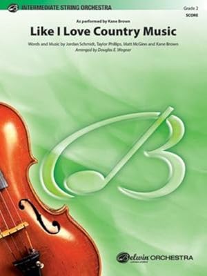 Bild des Verkufers fr Like I Love Country Music (Conductor Score) by Schmidt, Jordan, Phillips, Taylor, McGinn, Matt, Brown, Kane, Wagner, Douglas E. [Paperback ] zum Verkauf von booksXpress