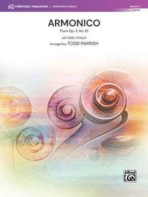 Imagen del vendedor de Armonico: From Op. 3, No. 10 (Conductor Score) by Vivaldi, Antonio, Parrish, Todd [Paperback ] a la venta por booksXpress