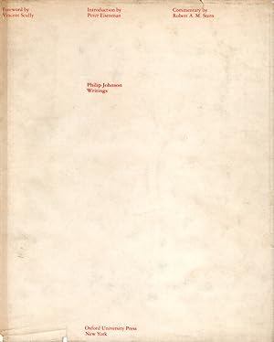 Imagen del vendedor de Philip Johnson : Writings a la venta por Messinissa libri