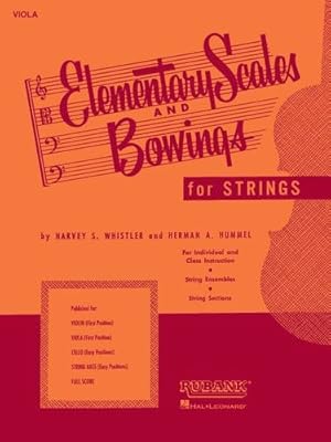 Image du vendeur pour Elementary Scales and Bowings - Viola by Rubank Publications [Paperback ] mis en vente par booksXpress
