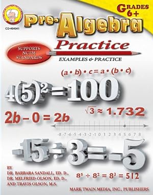 Seller image for Pre-Algebra Practice Book, Grades 6 - 8 by Sandall Ed.D., Barbara R., Olson, Melfried, Olson, Travis [Paperback ] for sale by booksXpress
