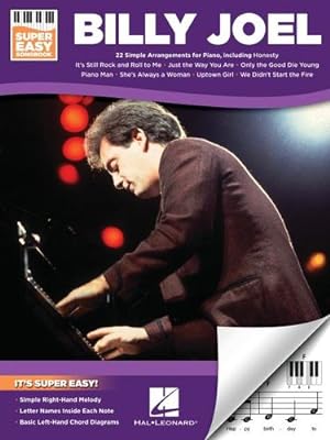 Seller image for Billy Joel - Super Easy Piano Songbook by Joel, Billy [Paperback ] for sale by booksXpress
