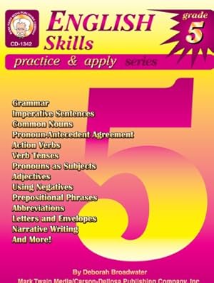Image du vendeur pour English Skills, Grade 5 (Practice & Apply) by Broadwater, Deborah White [Paperback ] mis en vente par booksXpress