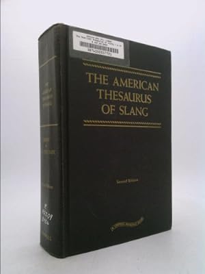 Bild des Verkufers fr The American thesaurus of slang;: A complete reference book of colloquial speech, zum Verkauf von ThriftBooksVintage