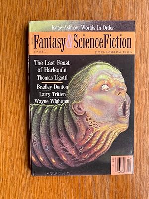 Bild des Verkufers fr Fantasy and Science Fiction April 1990 zum Verkauf von Scene of the Crime, ABAC, IOBA
