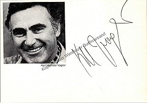 Bild des Verkufers fr Original Autogramm Karl Michael Vogler (1928-2009) Kara Ben Nemsi /// Autogramm Autograph signiert signed signee zum Verkauf von Antiquariat im Kaiserviertel | Wimbauer Buchversand