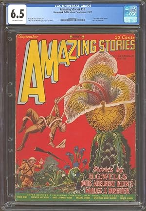 Amazing Stories 1927 September, #18. Contains the Colour out of Space by H. P. Lovecraft.