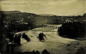 Ansichtskarte / Postkarte Neuhausen am Rheinfall Kanton Schaffhausen, Rheinfall, Wasserfall, Gesa...