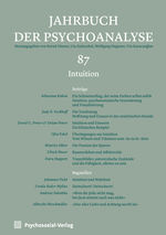 Jahrbuch der Psychoanalyse - Band 87. Intuition.