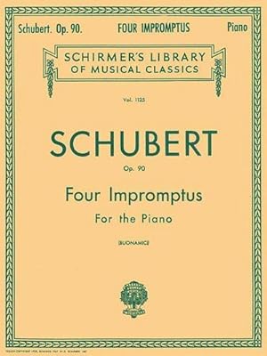 Seller image for 4 Impromptus, Op. 90 : Schirmer Library of Classics Volume 1125 Piano Solo for sale by AHA-BUCH GmbH