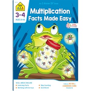 Image du vendeur pour School Zone - Multiplication Facts Made Easy 3-4 Deluxe Edition Workbook, Ages 8 to 10, Learning Facts, Working With Arrays, Word Problems, and More by Barbara Bando Irvin&#44 Ph.D., School Zone Staff [Paperback ] mis en vente par booksXpress