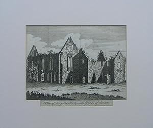 A View of Boxgrove Priory in the County of Sussex - original 18th Century print