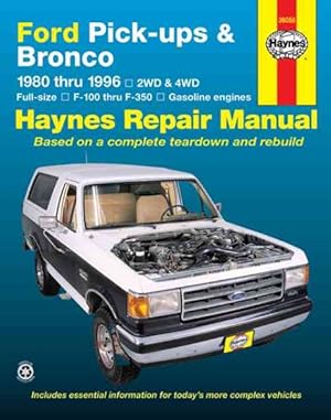 Image du vendeur pour Ford Pick-Ups and Bronco Automotive Repair Manual : 1980 Thru 1996 mis en vente par GreatBookPrices