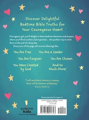 Bild des Verkufers fr Bedtime Blessings and Prayers for Courageous Girls: Read-Aloud Devotions by Compiled by Barbour Staff, Simmons, JoAnne [Hardcover ] zum Verkauf von booksXpress