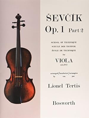 Seller image for SCHOOL OF TECHNIQUE FOR VIOLA OP.1 PART 2 SEVCIK by Otakar Sevcik [Paperback ] for sale by booksXpress