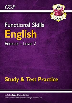 Seller image for New Functional Skills English: Edexcel Level 2 - Study & Test Practice (for 2019 & beyond) (CGP Functional Skills) by CGP Books [Paperback ] for sale by booksXpress