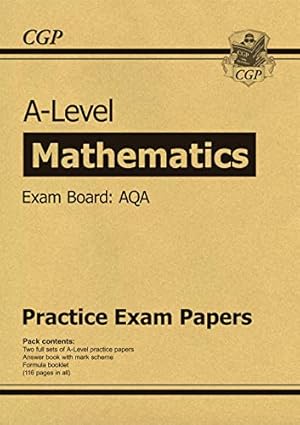 Seller image for New A-Level Maths AQA Practice Papers (for the exams in 2019) by CGP Books, CGP Books (editor) [Paperback ] for sale by booksXpress
