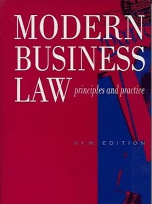 Bild des Verkufers fr Modern Business Law 3rd Ed: Principles and Practice by Merritt, Jonathan [Paperback ] zum Verkauf von booksXpress