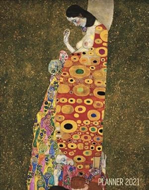 Seller image for Gustav Klimt Weekly Planner 2021: Hope II Artistic Art Nouveau Daily Scheduler With January - December Year Calendar (12 Months) Beautiful Artsy . for Appointments, School, Office & Work by Notebooks, Shy Panda [Paperback ] for sale by booksXpress