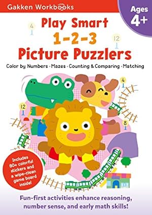 Imagen del vendedor de Play Smart 1-2-3 Picture Puzzlers 4+ by Gakken early childhood experts [Paperback ] a la venta por booksXpress