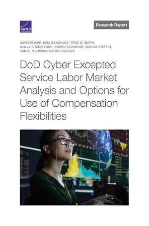 Seller image for DoD Cyber Excepted Service Labor Market Analysis and Options for Use of Compensation Flexibilities by Knapp, David, Beaghley, Sina, Smith, Troy D., McIntosh, Molly F., Schwindt, Karen, Griffin, Norah, Schwam, Daniel, Hoover, Hanna [Paperback ] for sale by booksXpress