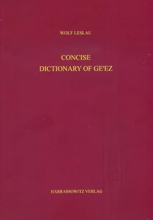 Seller image for Concise Dictionary of Gecez (Geez and English Edition) by Leslau, Wolf [Paperback ] for sale by booksXpress