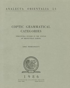 Seller image for Coptic Grammatical Categories (Analecta Orientalia) by Shisha-Halevy, Ariel [Paperback ] for sale by booksXpress