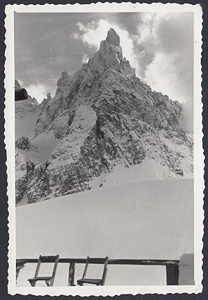 Picco di una Montagna da identificare, 1950 Fotografia vintage, Old Photo