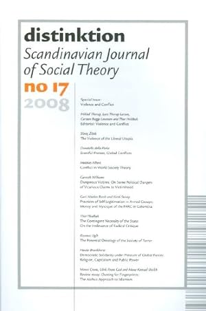 Seller image for Distinktion: Scandinavian Journal of Social Theory, no. 17, 2008. Special issue: Violence and Conflict [Paperback ] for sale by booksXpress