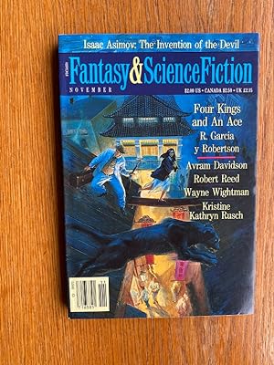 Image du vendeur pour Fantasy and Science Fiction November 1990 mis en vente par Scene of the Crime, ABAC, IOBA