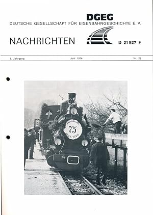 Imagen del vendedor de DGEG-Nachrichten Heft Nr. 25/1976 (Juni 1976). a la venta por Versandantiquariat  Rainer Wlfel