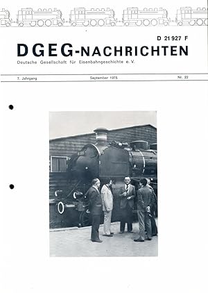 Imagen del vendedor de DGEG-Nachrichten Heft Nr. 22/1975 (September 1975). a la venta por Versandantiquariat  Rainer Wlfel