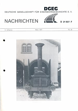 Imagen del vendedor de DGEG-Nachrichten Heft Nr. 28/1977 (Mrz 1977). a la venta por Versandantiquariat  Rainer Wlfel
