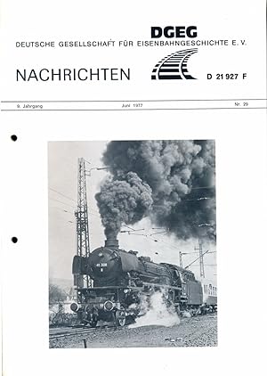 Imagen del vendedor de DGEG-Nachrichten Heft Nr. 29/1977 (Juni 1977). a la venta por Versandantiquariat  Rainer Wlfel