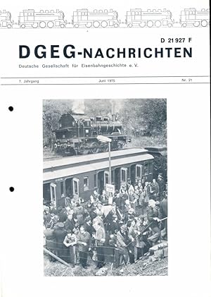 Image du vendeur pour DGEG-Nachrichten Heft Nr. 21/1975 (Juni 1975). mis en vente par Versandantiquariat  Rainer Wlfel