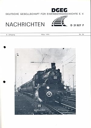 Bild des Verkufers fr DGEG-Nachrichten Heft Nr. 24/1976 (Mrz 1976). zum Verkauf von Versandantiquariat  Rainer Wlfel