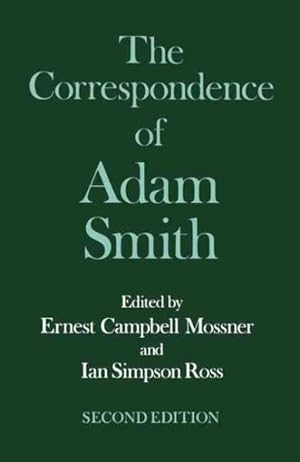 Seller image for Correspondence of Adam Smith for sale by GreatBookPrices
