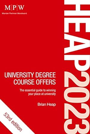 Immagine del venditore per HEAP 2023: University Degree Course Offers venduto da WeBuyBooks