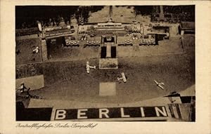 Ansichtskarte / Postkarte Berlin Tempelhof, Zentralflughafen, Fliegeraufnahme